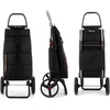 image:imageROLSER Foldable Grocery Shopping Cart with Wheels  Collapsible Personal Folding Cart for Groceries  Durable amp Portable  GreenBlack