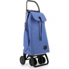 image:imageROLSER Foldable Grocery Shopping Cart with Wheels  Collapsible Personal Folding Cart for Groceries  Durable amp Portable  GreenBlue
