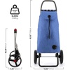 image:imageROLSER Foldable Grocery Shopping Cart with Wheels  Collapsible Personal Folding Cart for Groceries  Durable amp Portable  GreenBlue