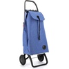 image:imageROLSER Foldable Grocery Shopping Cart with Wheels  Collapsible Personal Folding Cart for Groceries  Durable amp Portable  GreenBlue