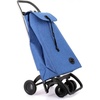 image:imageROLSER Foldable Grocery Shopping Cart with Wheels  Collapsible Personal Folding Cart for Groceries  Durable amp Portable  GreenBlue