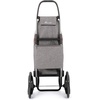 image:imageROLSER Foldable Grocery Shopping Cart with Wheels  Collapsible Personal Folding Cart for Groceries  Durable amp Portable  GreenGray