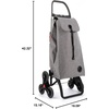 image:imageROLSER Foldable Grocery Shopping Cart with Wheels  Collapsible Personal Folding Cart for Groceries  Durable amp Portable  GreenGray