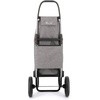 image:imageROLSER Foldable Grocery Shopping Cart with Wheels  Collapsible Personal Folding Cart for Groceries  Durable amp Portable  GreenGray