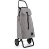 image:imageROLSER Foldable Grocery Shopping Cart with Wheels  Collapsible Personal Folding Cart for Groceries  Durable amp Portable  GreenGray