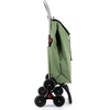 image:imageROLSER Foldable Grocery Shopping Cart with Wheels  Collapsible Personal Folding Cart for Groceries  Durable amp Portable  GreenGreen