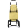 image:imageROLSER Foldable Grocery Shopping Cart with Wheels  Collapsible Personal Folding Cart for Groceries  Durable amp Portable  GreenLime