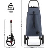 image:imageROLSER Foldable Grocery Shopping Cart with Wheels  Collapsible Personal Folding Cart for Groceries  Durable amp Portable  GreenMarino