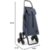image:imageROLSER Foldable Grocery Shopping Cart with Wheels  Collapsible Personal Folding Cart for Groceries  Durable amp Portable  GreenMarino