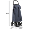 image:imageROLSER Foldable Grocery Shopping Cart with Wheels  Collapsible Personal Folding Cart for Groceries  Durable amp Portable  GreenMarino
