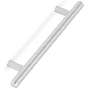 image:imageBIRDROCK HOME Simple Modern Rounded TBar Handle  Brushed Nickel  25 Pack  5 Inch Kitchen Cupboard Furniture Cabinet Hardware Drawer Pull Trad
