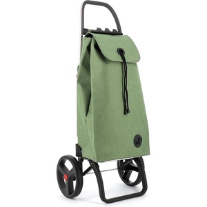image:imageROLSER Foldable Grocery Shopping Cart with Wheels  Collapsible Personal Folding Cart for Groceries  Durable amp Portable  GreenGreen