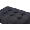 image:imageBIRDROCK HOME Rectangular Tufted Foot Stool Ottoman with Soft Padded Cushion and Metal Legs  Versatile Vanity Chair and Compact Seating for Bedroom Living Room Bathroom Cream and BlackBlackPale Gold