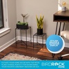 image:imageBIRDROCK HOME Metal Plant Stands  Durable Iron with Decorative Scroll Design  Compact Folding Stand for Small Plants Succulents and Flowers  Perfect for Indoor and Outdoor Use  Black Set of 2