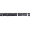 image:imageBIRDROCK HOME Oval Hook Coat and Hat Rack  6 Hooks  2 Pack  Wall Mount  Black Finish  Satin Nickel HooksBlack