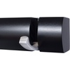 image:imageBIRDROCK HOME Oval Hook Coat and Hat Rack  6 Hooks  2 Pack  Wall Mount  Black Finish  Satin Nickel HooksBlack