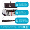 image:imageBIRDROCK HOME Oval Hook Coat and Hat Rack  6 Hooks  2 Pack  Wall Mount  Black Finish  Satin Nickel HooksBrown