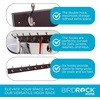 image:imageBIRDROCK HOME Oval Hook Coat and Hat Rack  6 Hooks  2 Pack  Wall Mount  Black Finish  Satin Nickel HooksBrown