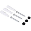 image:imageBIRDROCK HOME Oval Hook Coat and Hat Rack  6 Hooks  2 Pack  Wall Mount  Black Finish  Satin Nickel HooksBrown