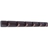 image:imageBIRDROCK HOME Oval Hook Coat and Hat Rack  6 Hooks  2 Pack  Wall Mount  Black Finish  Satin Nickel HooksBrown