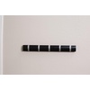 image:imageBIRDROCK HOME Folding Hook Coat and Hat Rack  5 Hooks  17 Inches  Wall Mount  Decorative Home Storage  Entryway Foyer Hallway Bathroom Bedroom Rail  Satin Nickel Hooks  White Pine RailBlack