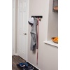 image:imageBIRDROCK HOME Folding Hook Coat and Hat Rack  5 Hooks  17 Inches  Wall Mount  Decorative Home Storage  Entryway Foyer Hallway Bathroom Bedroom Rail  Satin Nickel Hooks  White Pine RailBlack