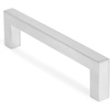 image:imageBIRDROCK HOME Square Contemporary Handle  Brushed Nickel  25 Pack  375 Inch Kitchen Cupboard Furniture Cabinet Hardware Drawer Dresser Pull TradBrushed Silver