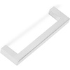 image:imageBIRDROCK HOME Square Contemporary Handle  Brushed Nickel  25 Pack  375 Inch Kitchen Cupboard Furniture Cabinet Hardware Drawer Dresser Pull TradBrushed Silver